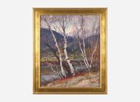 Emile Albert Gruppe (American, 1896-1978) - Birches Along the River