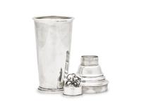A Large Harald Nielsen Designed Georg Jensen Cocktail Shaker