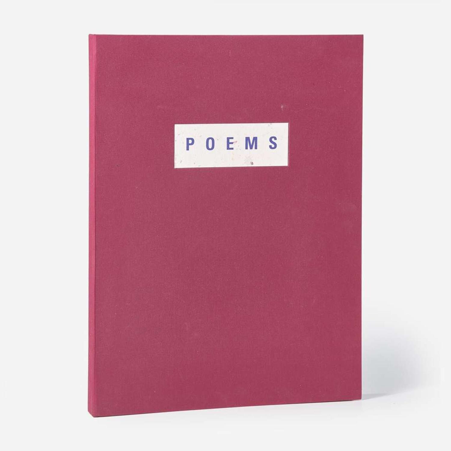 Joan Mitchell (American, 1925-1992) Poems (complete portfolio of 8 works, with text by Nathan Kernan)