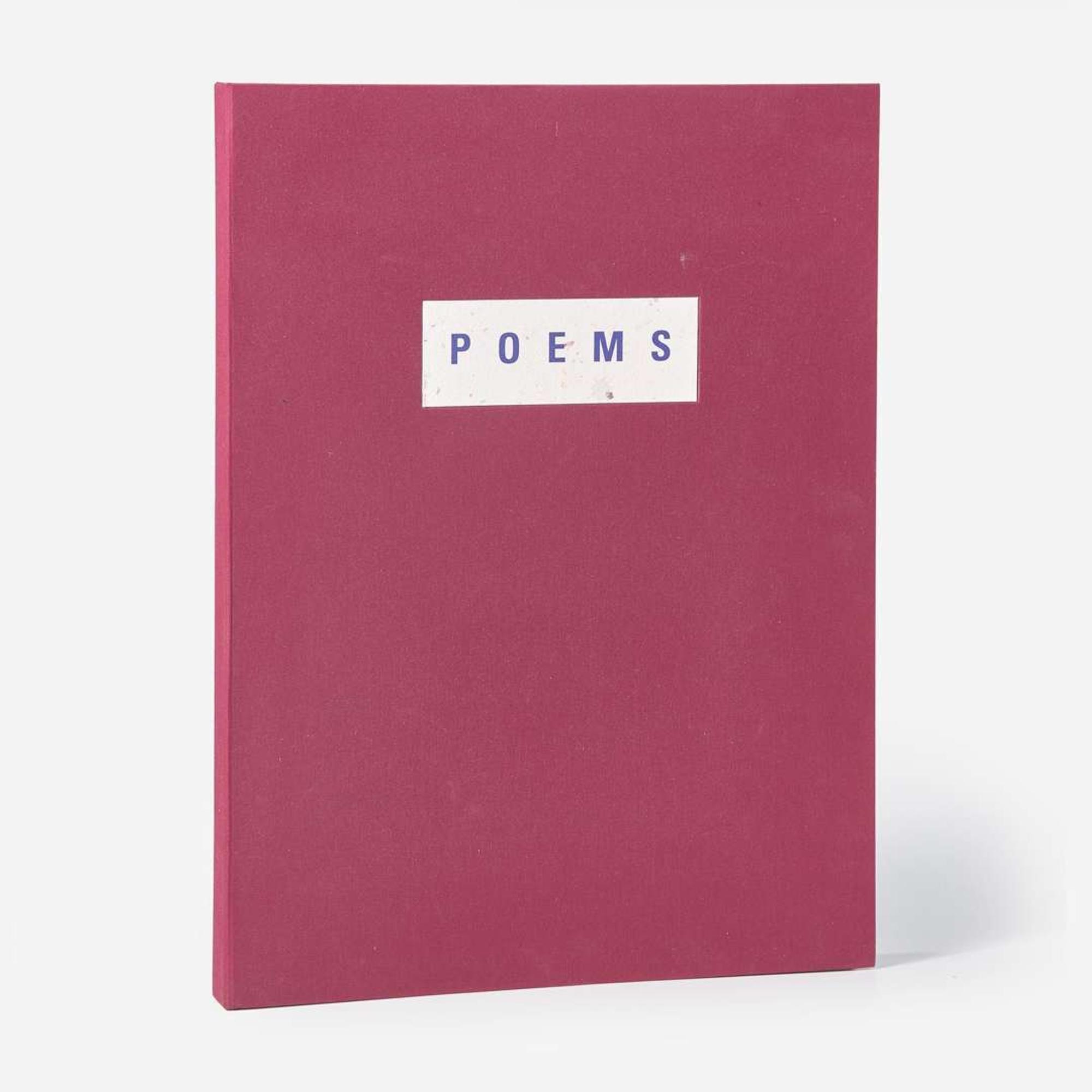 Joan Mitchell (American, 1925-1992) Poems (complete portfolio of 8 works, with text by Nathan Kernan)