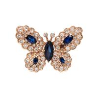 SAPPHIRE AND DIAMOND BUTTERFLY BROOCH