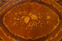 A Louis XV Style Gilt Bronze Mounted Kingwood and Marquetry Low Table