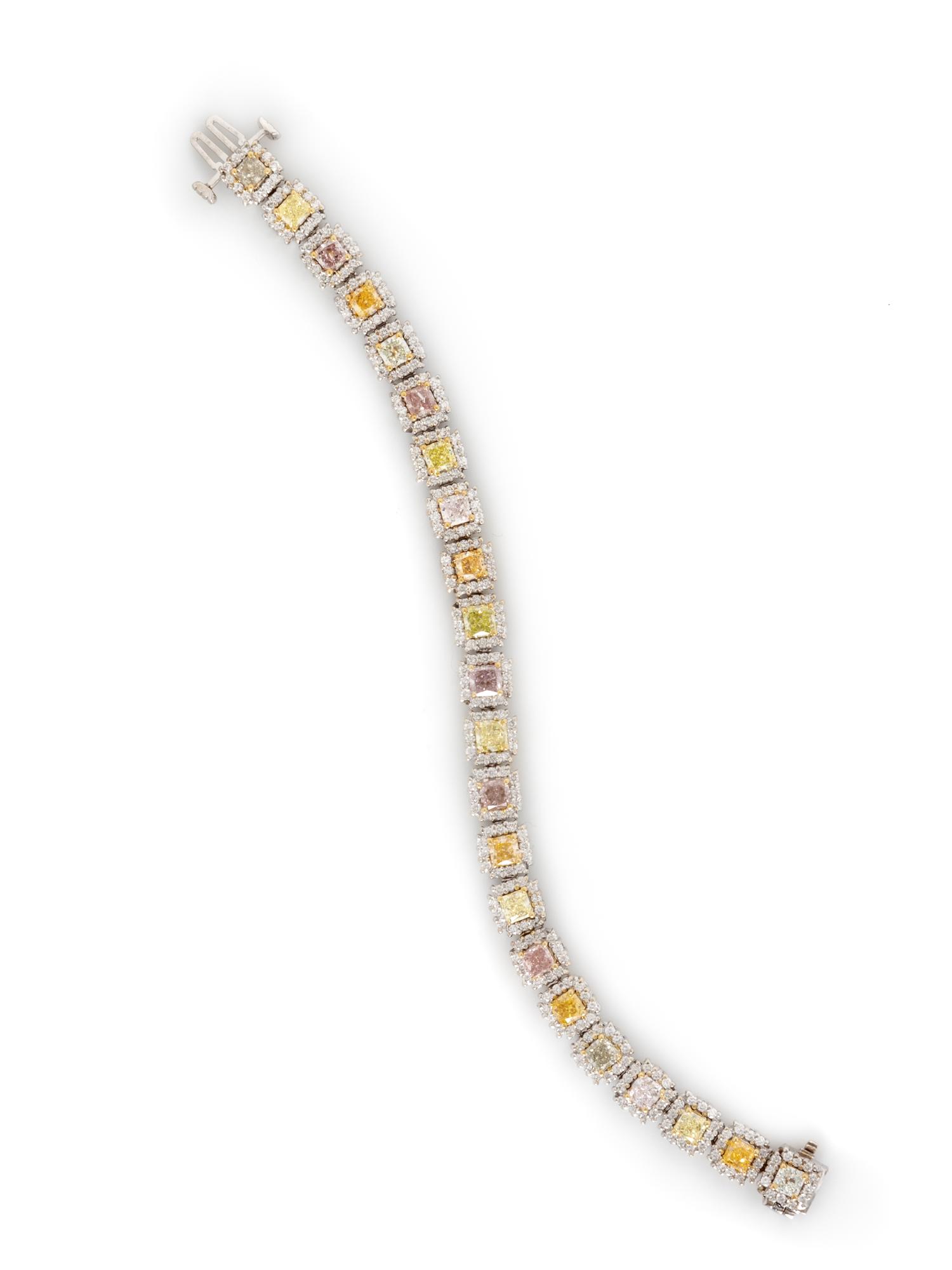 MULTICOLOR DIAMOND BRACELET