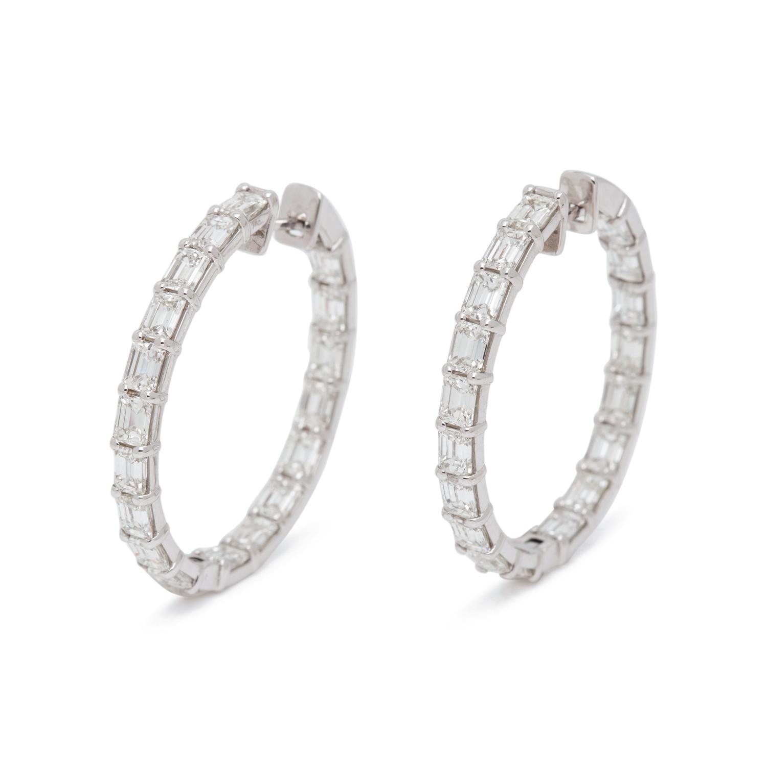 DIAMOND HOOP EARRINGS