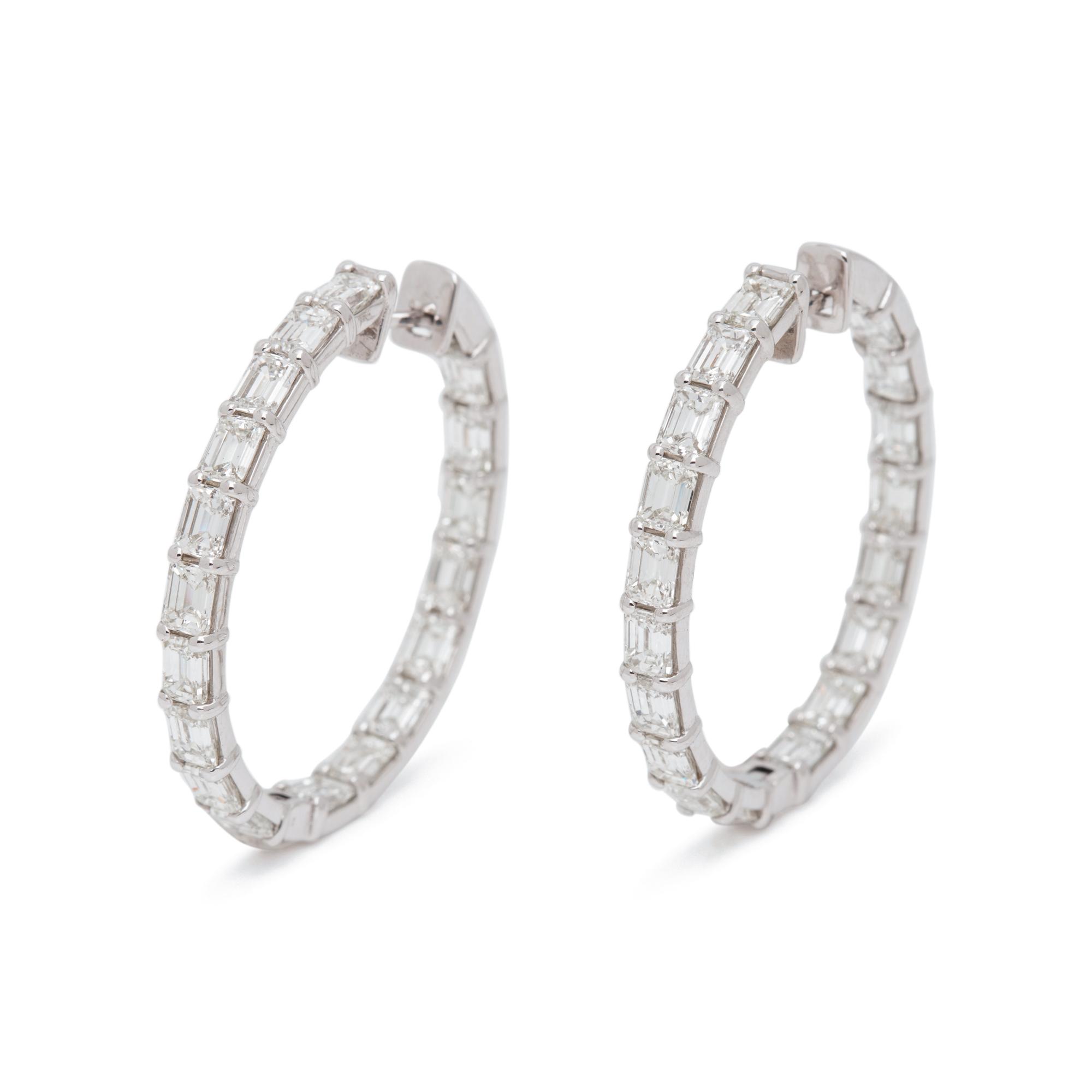 DIAMOND HOOP EARRINGS