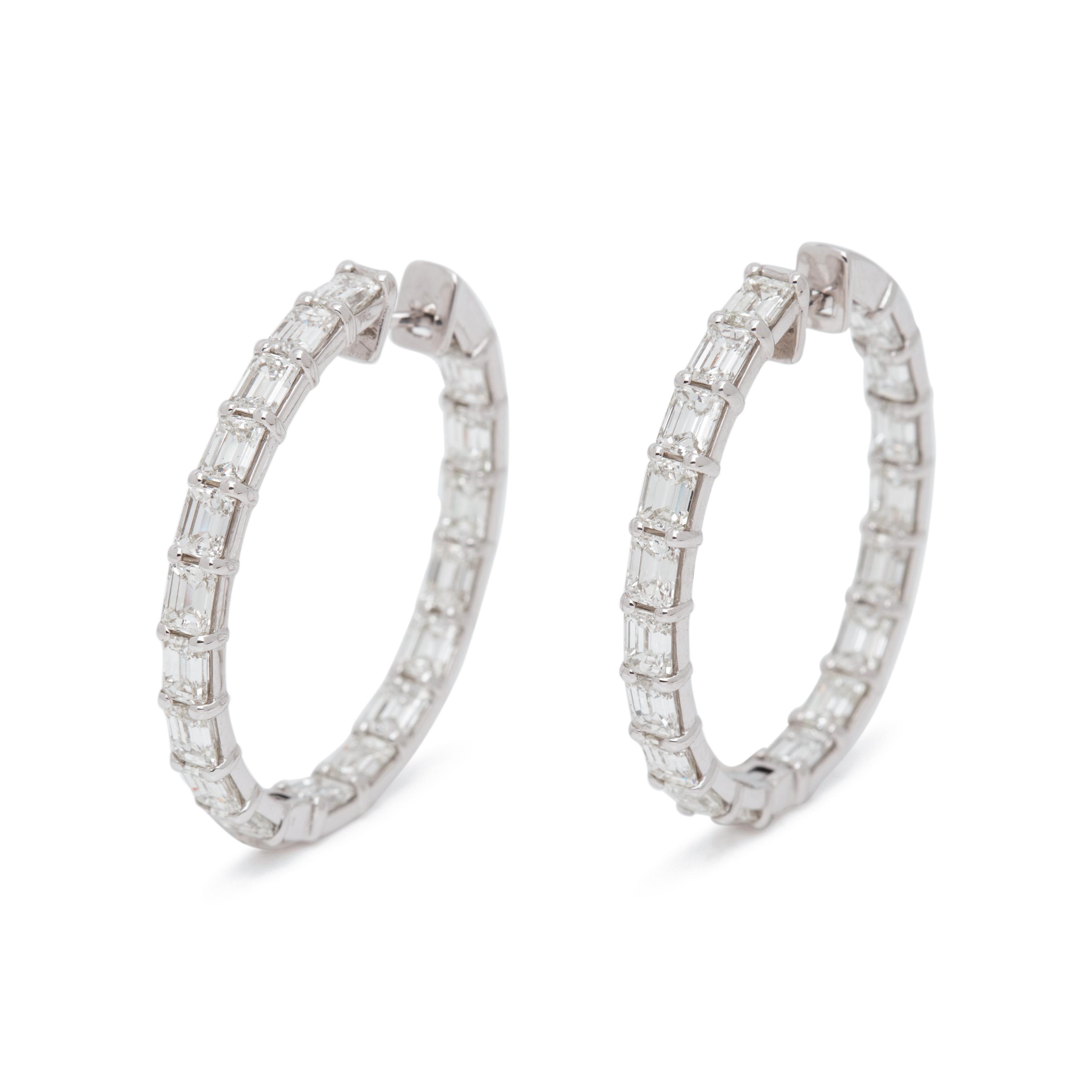 DIAMOND HOOP EARRINGS