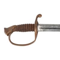 Saurbier Model 1850 Foot Officer's Sword Presented to Lt. J.C. Schoen 8th NY Cavalry & 151 NY Infantry - KIA at Cold Harbor - with CDV