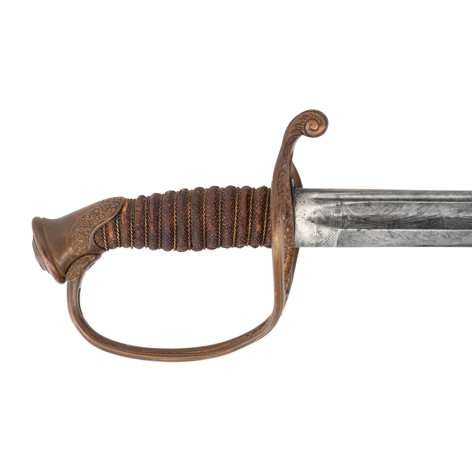 Saurbier Model 1850 Foot Officer's Sword Presented to Lt. J.C. Schoen 8th NY Cavalry & 151 NY Infantry - KIA at Cold Harbor - with CDV