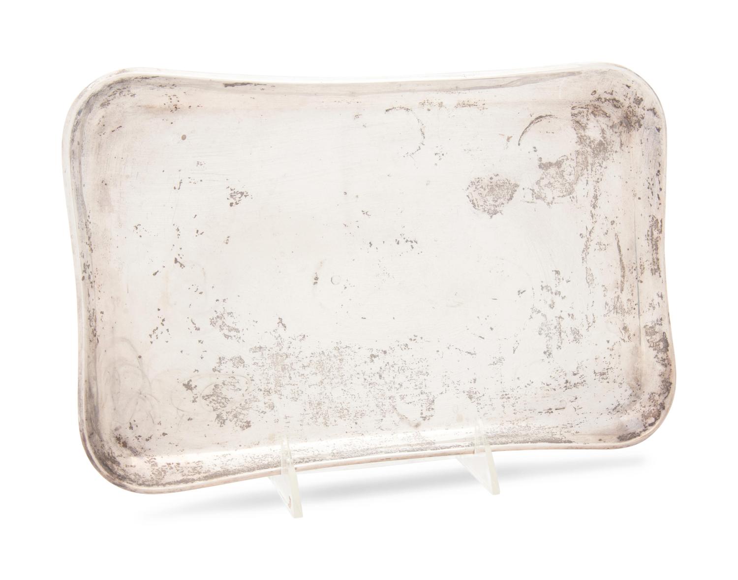 Mexican Silver Serving Dish