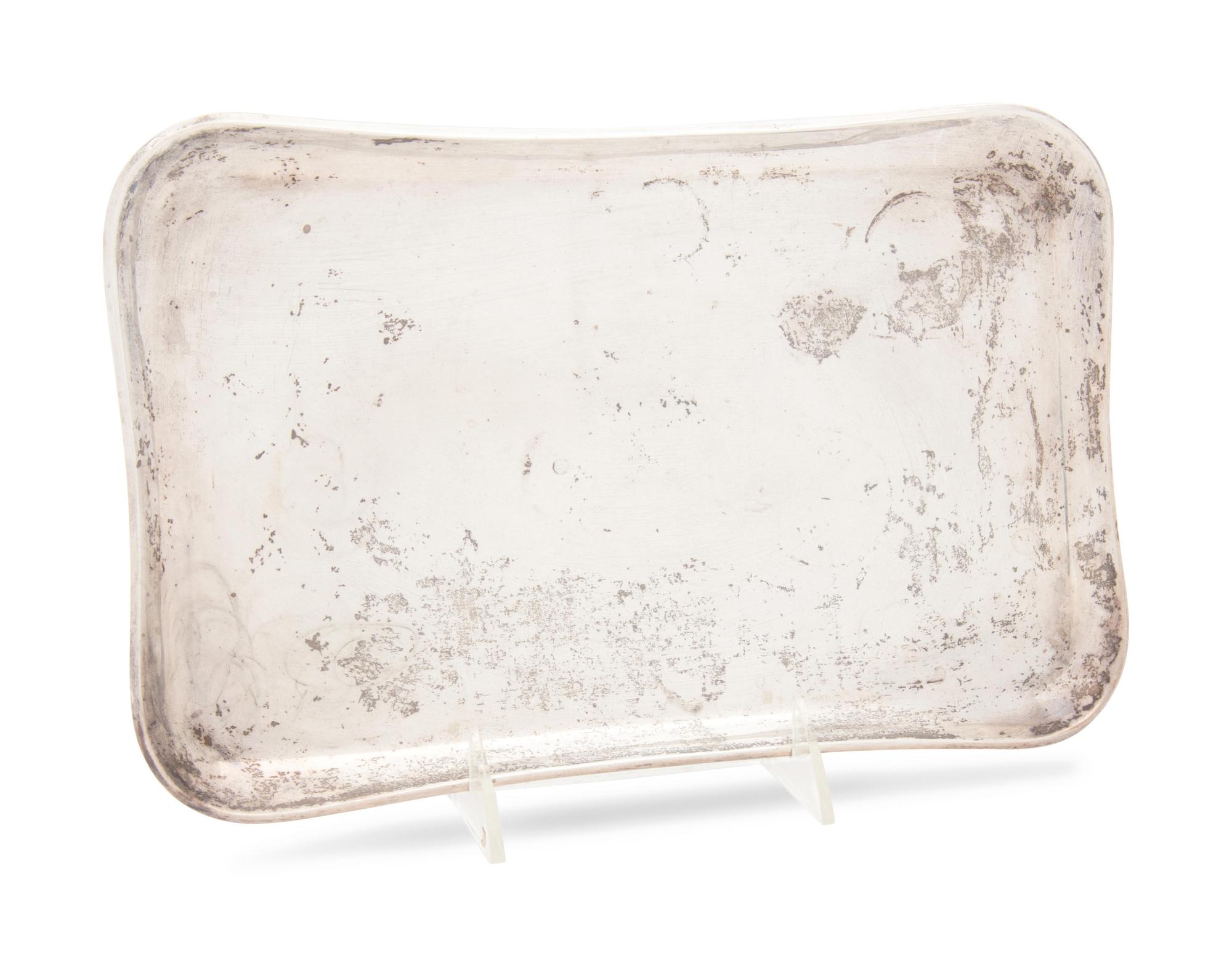 Mexican Silver Serving Dish