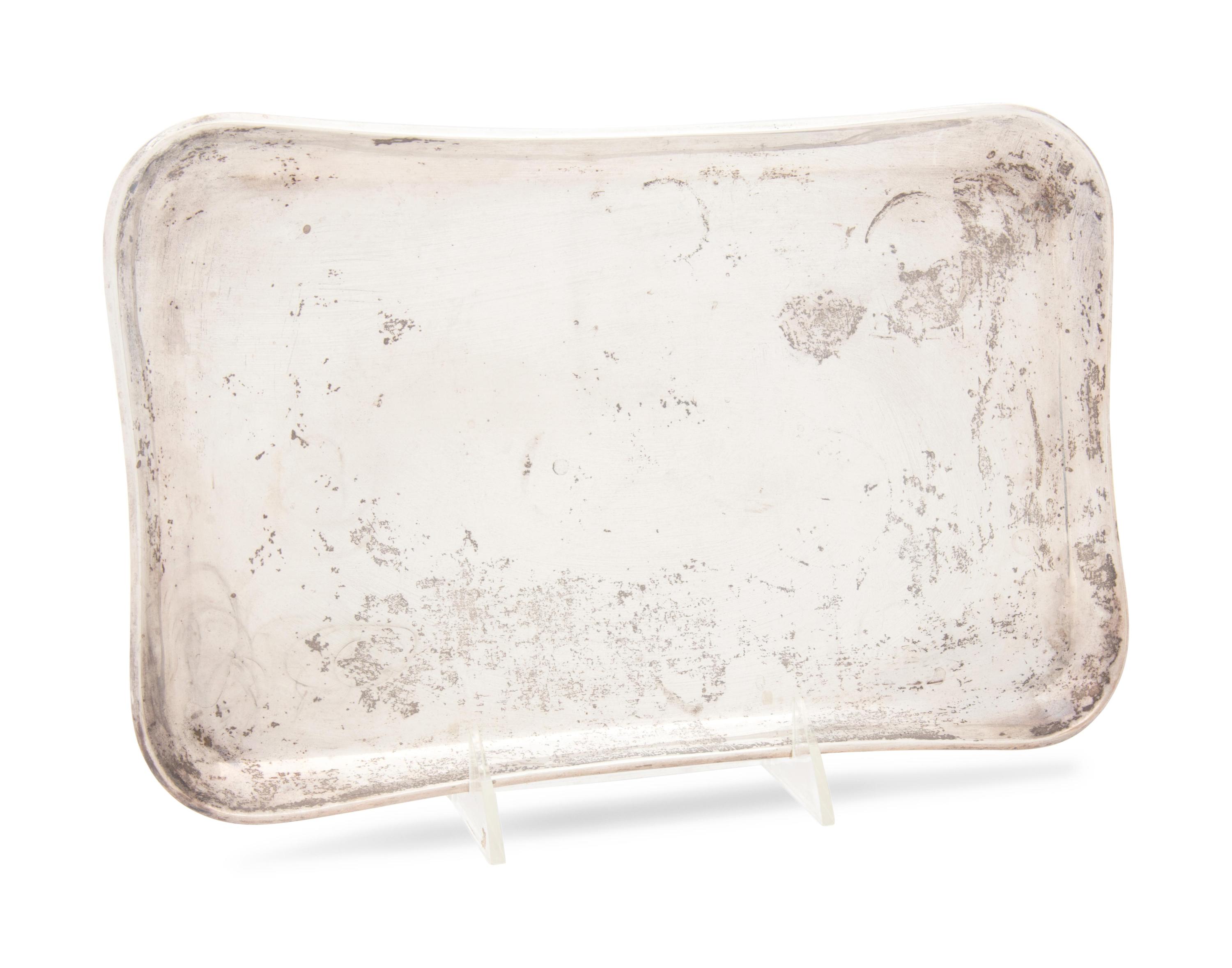 Mexican Silver Serving Dish