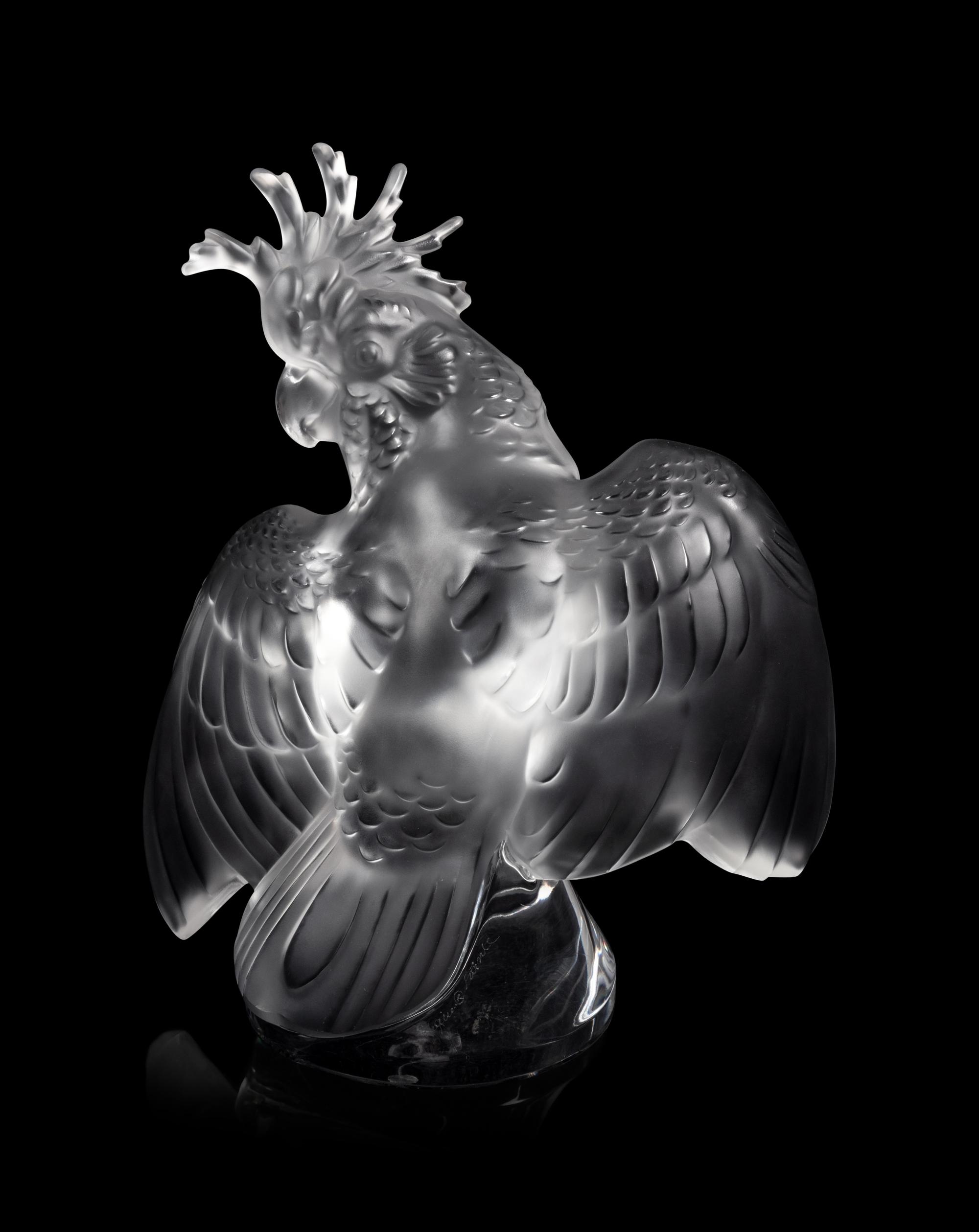A Lalique Cacatoès Sculpture