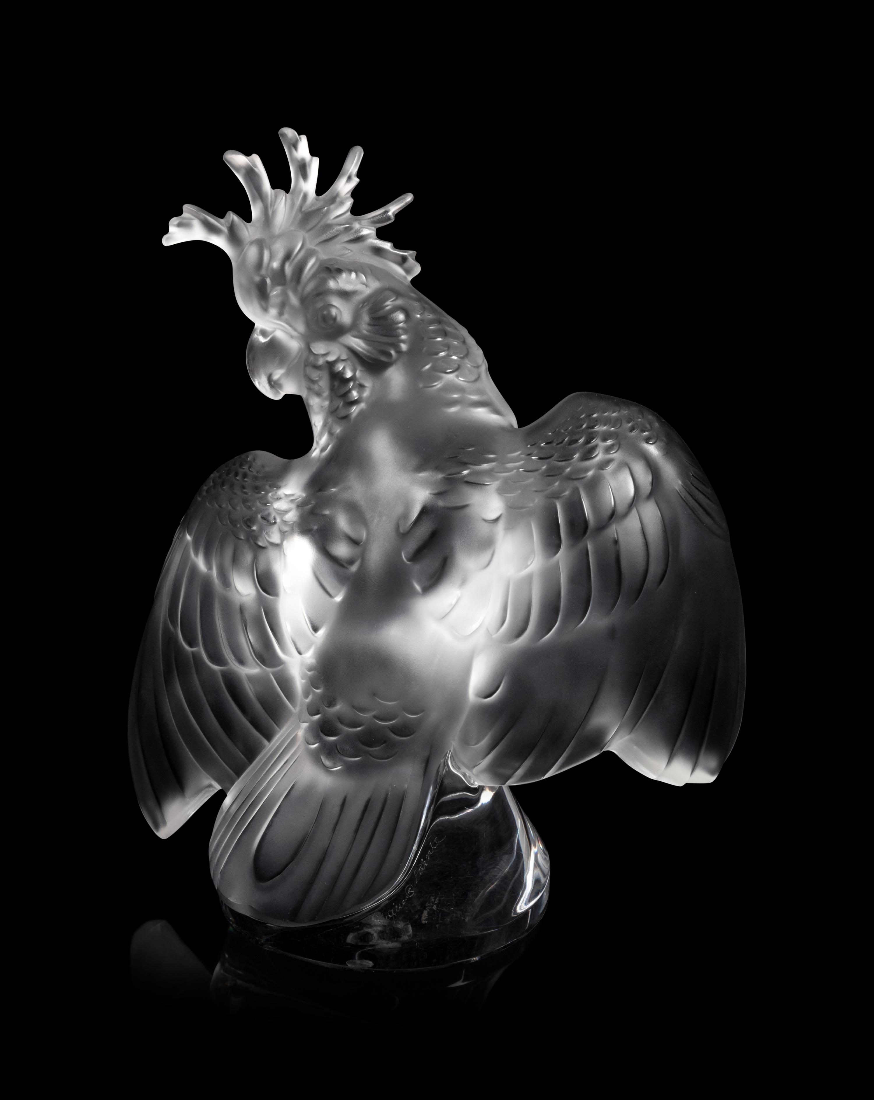 A Lalique Cacatoès Sculpture