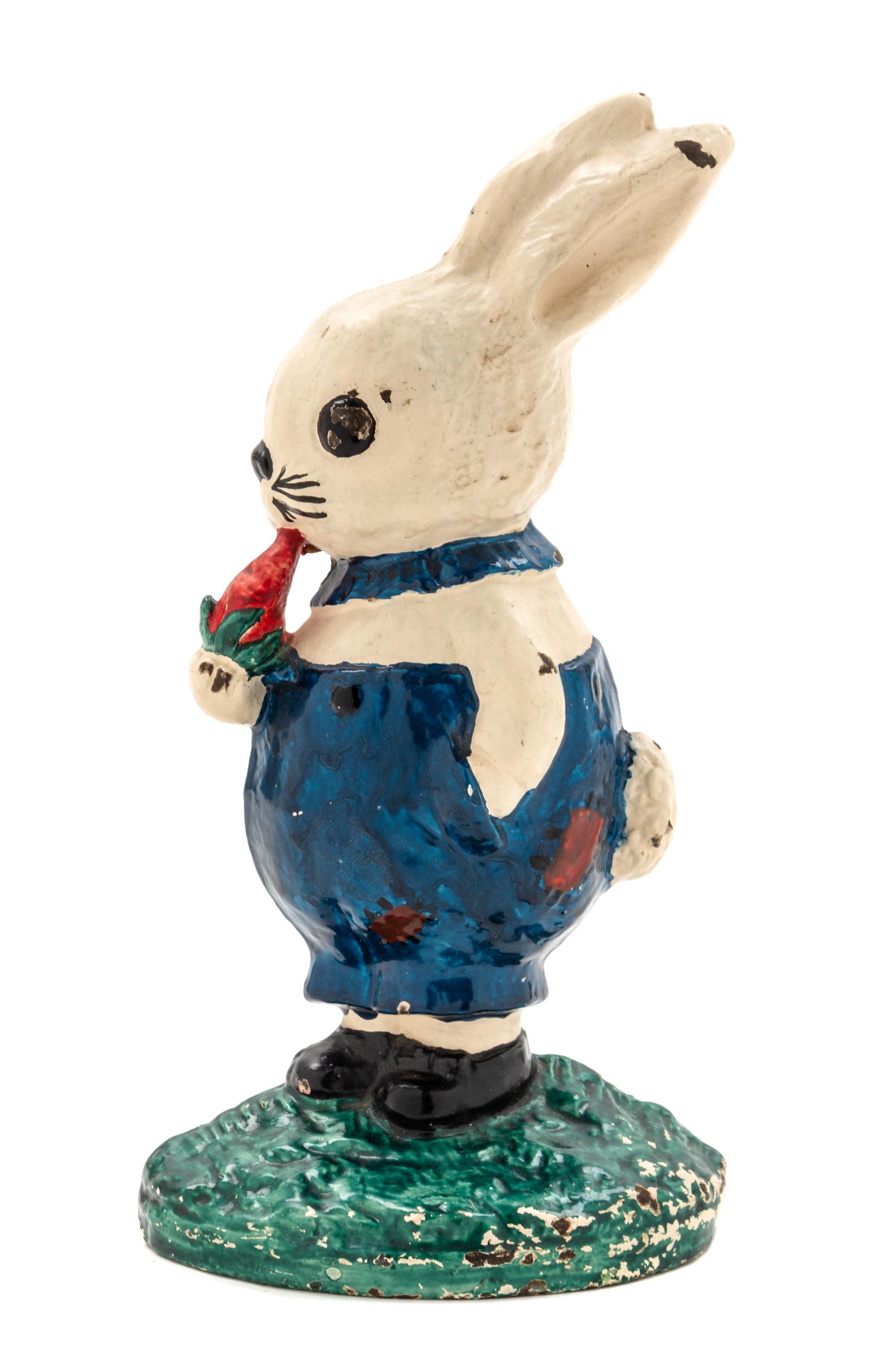A Painted Cast Iron Figural Doorstop Height 9 1/4 inches. — ATTRIBUTED TO HUBLEY, EARLY 20TH CENTURY