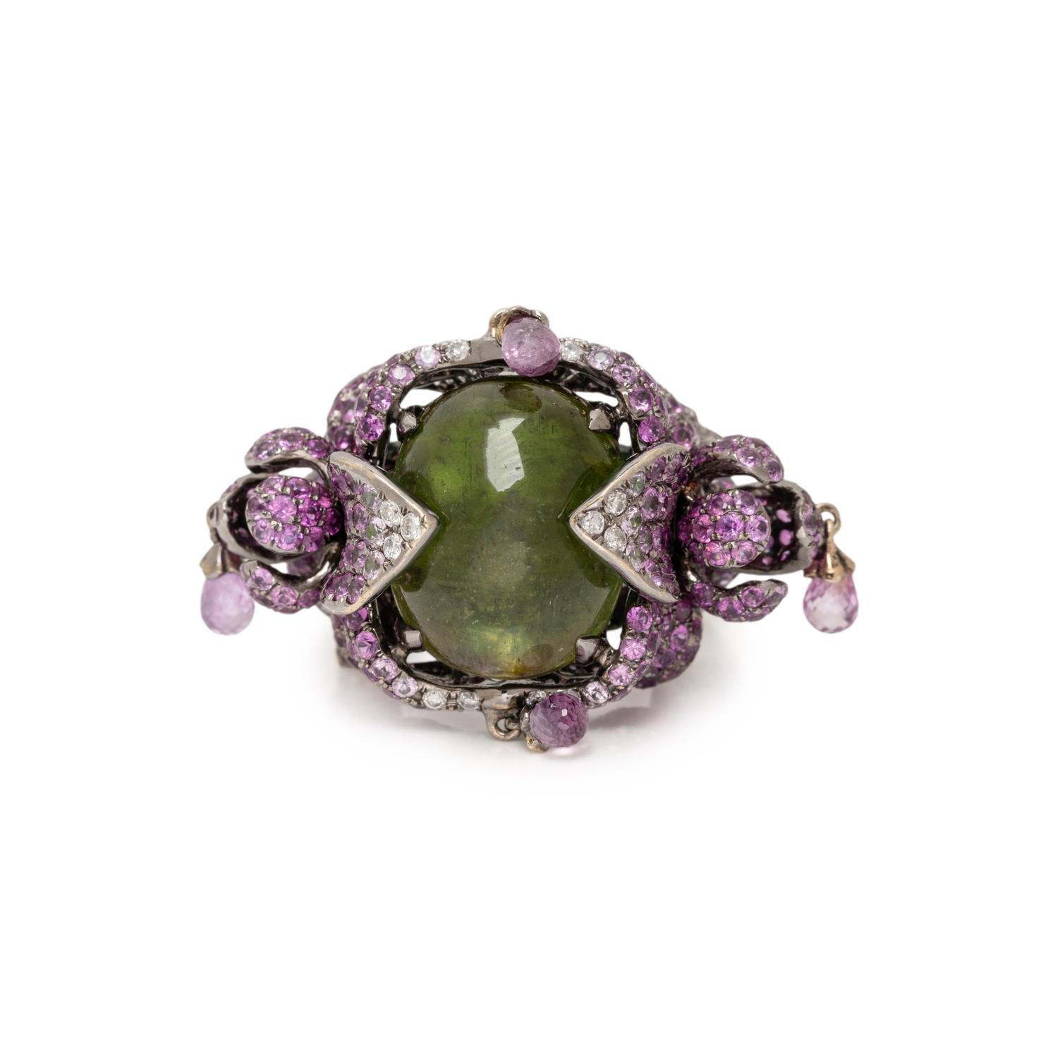 WENDY YUE, MULTIGEM FLOWER RING
