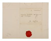 [ENGLISH & CONTINENTAL MANUSCRIPTS]. ROCHAMBEAU, Jean-Baptise, Comte de (1725-1807). Autograph letter signed ("Le Comte de Rochambeau") to unnamed officer dated 18 January 1771.