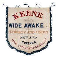 [LINCOLN-HAMLIN CAMPAIGN]. An important New Hampshire Wide Awakes banner, ca March 1860.