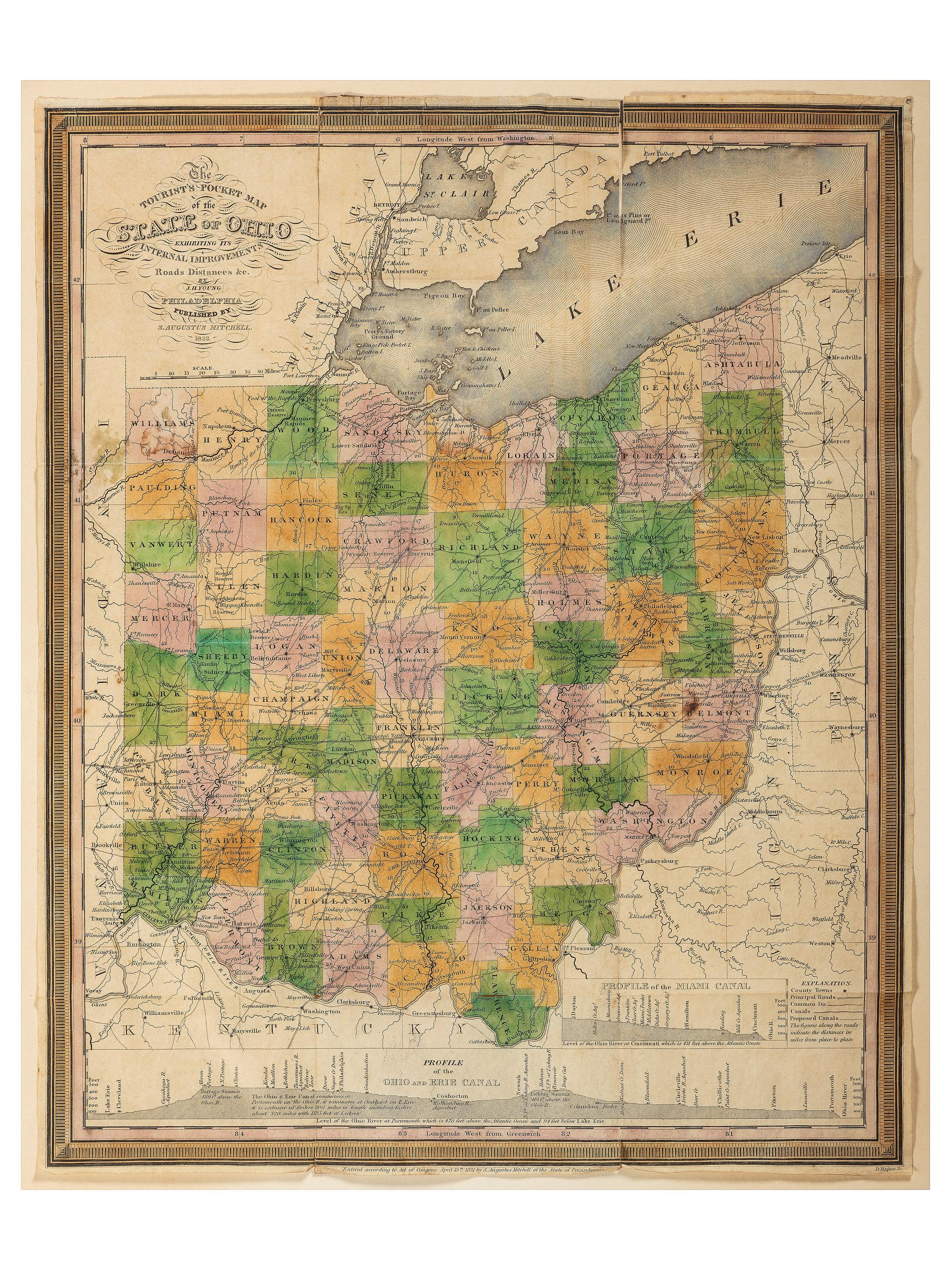 [OHIO]. A group of Ohio-related manuscripts and ephemera, including: