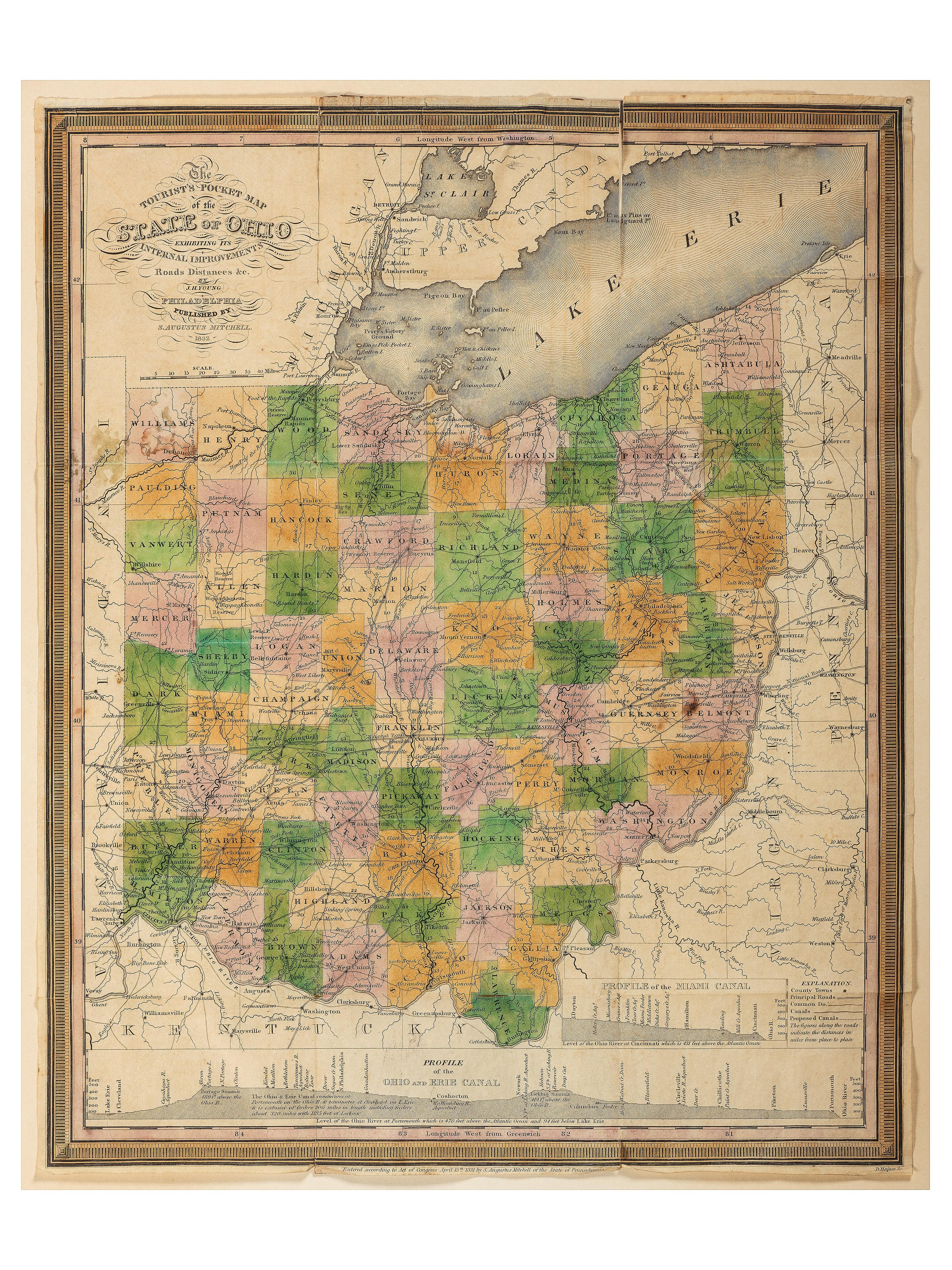 [OHIO]. A group of Ohio-related manuscripts and ephemera, including: