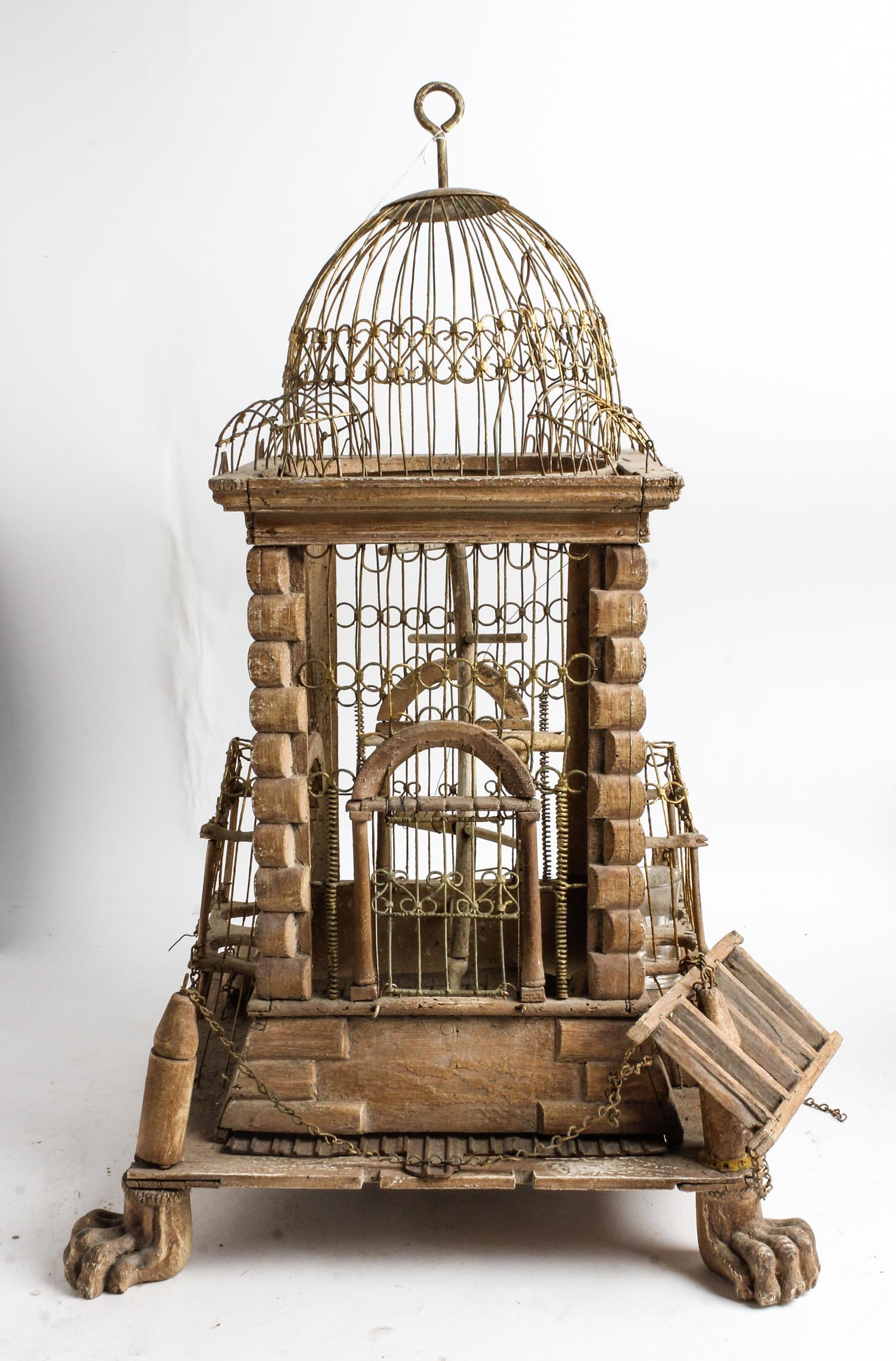 A Victorian Style Painted Birdcage Height 28 inches. — 20TH CENTURY
