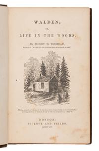 Thoreau, Henry David (1817-1862). Walden; or, Life in the Woods . Boston: Ticknor & Fields, 1854.