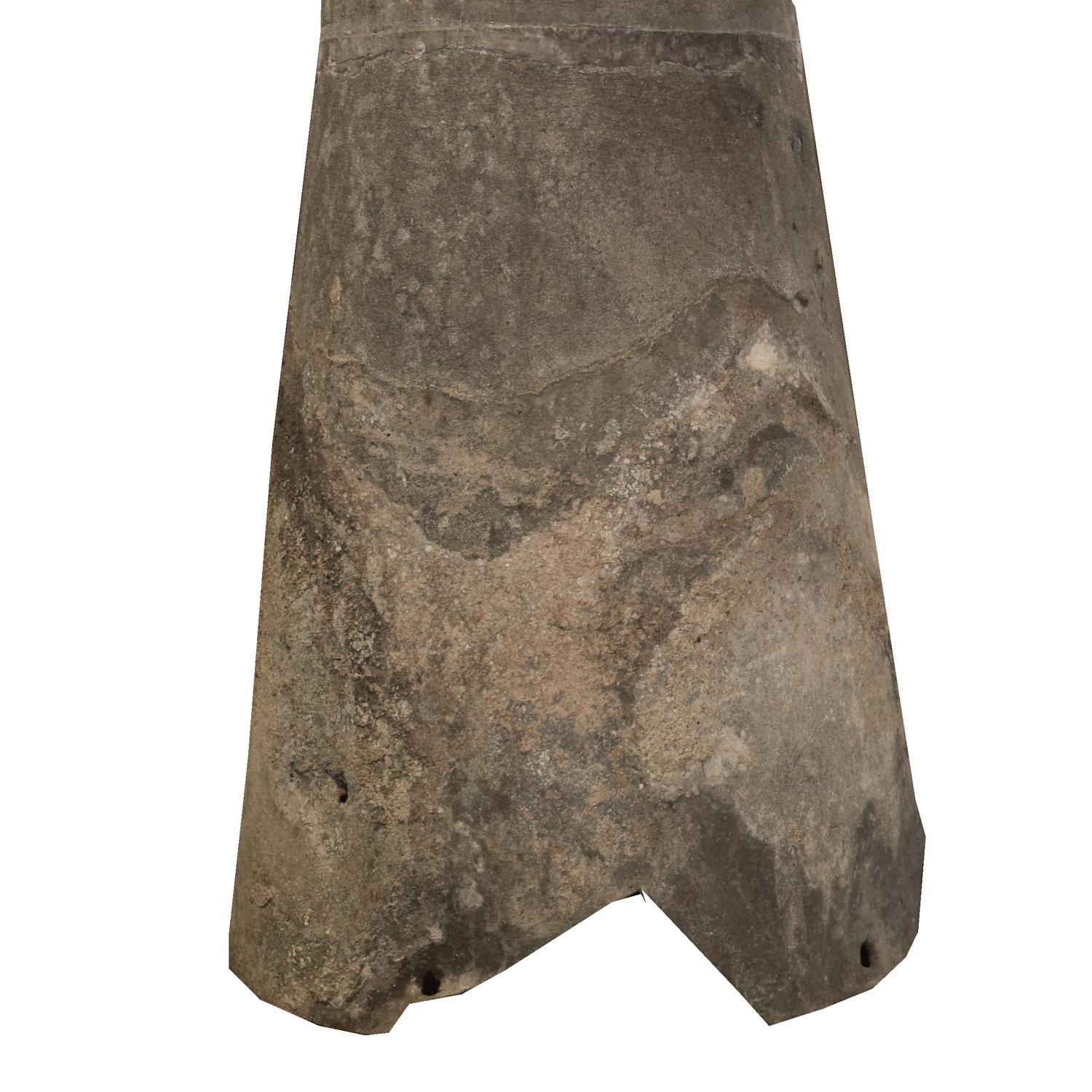 A Zinc Finial 7.5" W x 7.5" D x 32" H — Argentina, Circa 1910