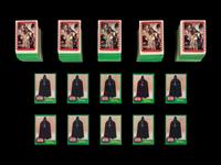 A Collection of 10 Green 1977 Topps Star Wars Series Four Complete Sets With Stickers (66 Cards, 11 Stickers Per Set)