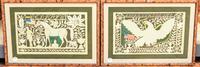 Two Patriotic Silhouettes 8 1/2 x 13 1/2 inches (each). — 20TH CENTURY