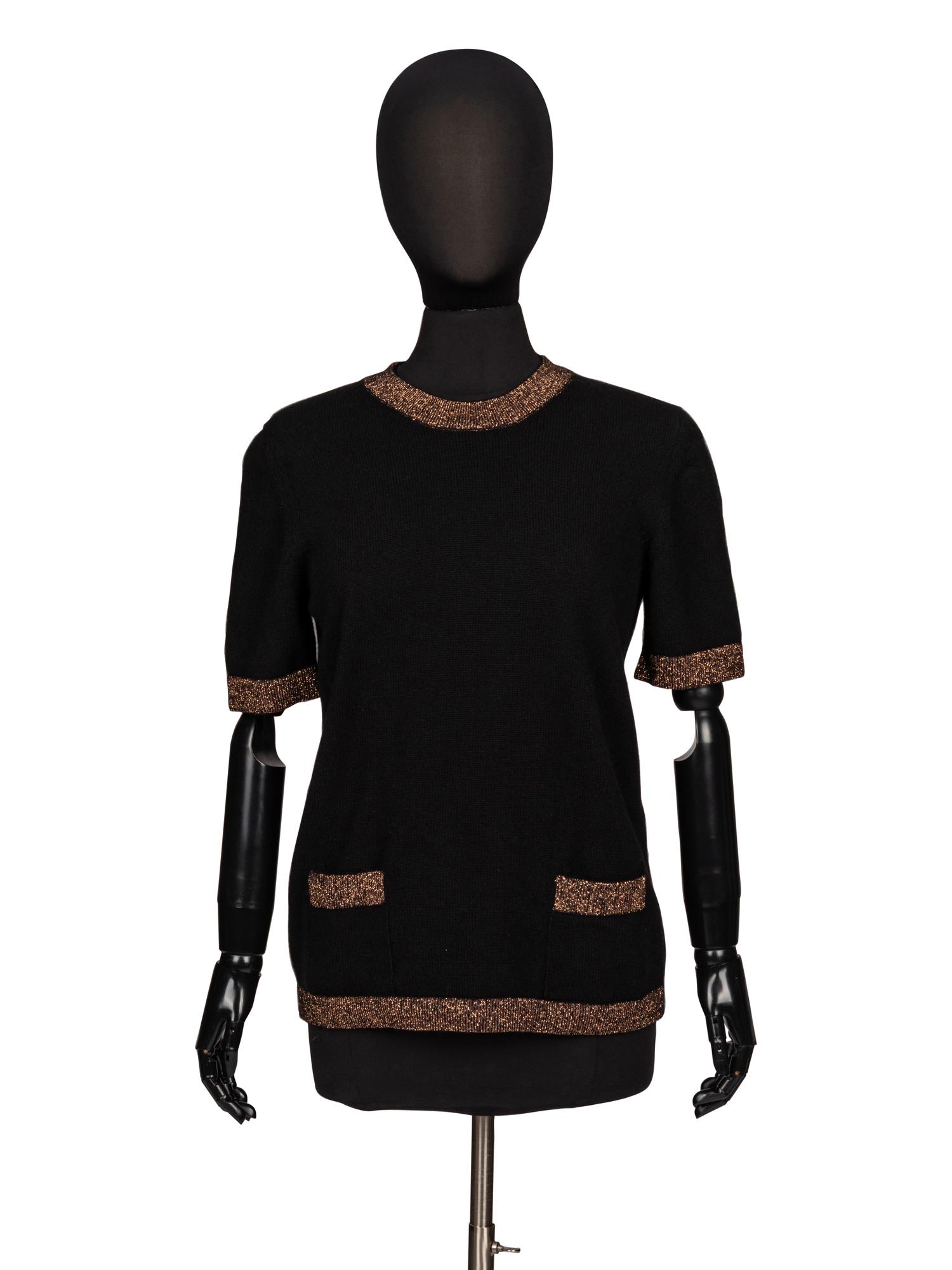 Chanel, Cashmere Cardigan & T-Shirt Set