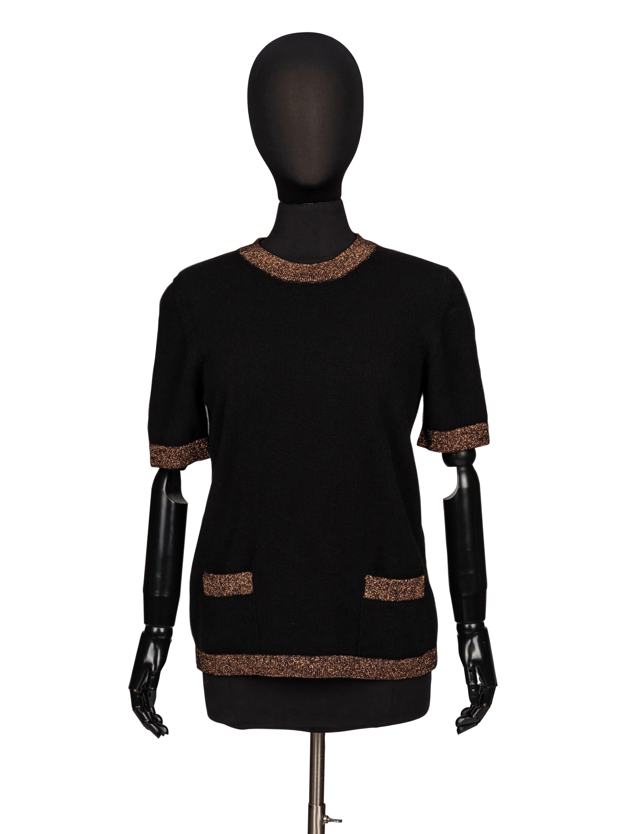 Chanel, Cashmere Cardigan & T-Shirt Set