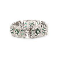 DIAMOND AND EMERALD BRACELET