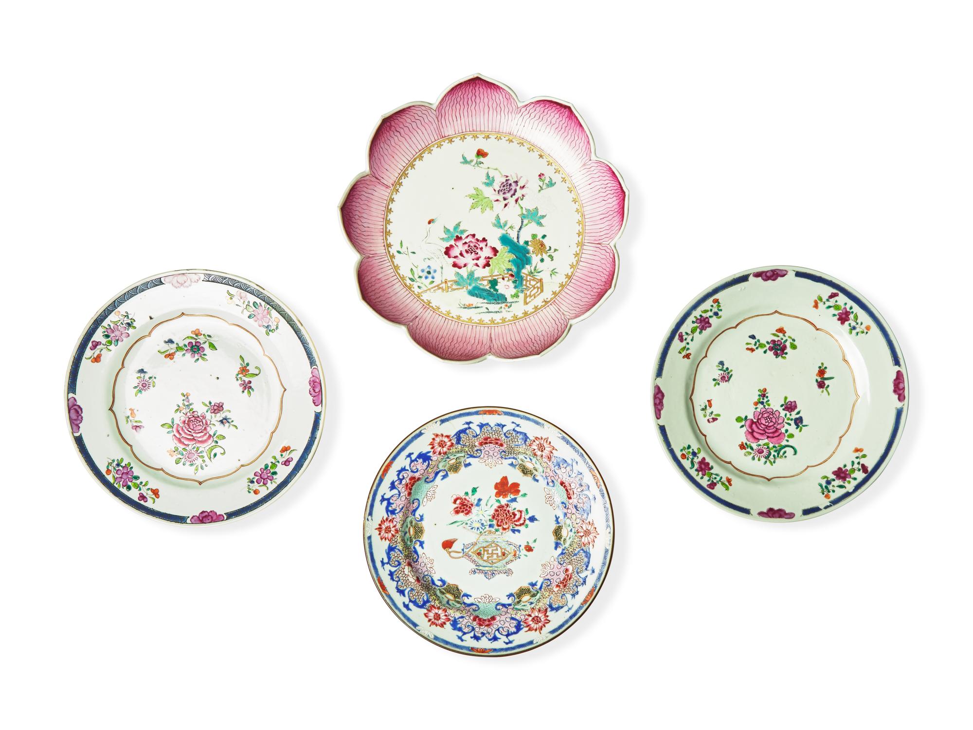 Four Chinese Export Porcelain Articles