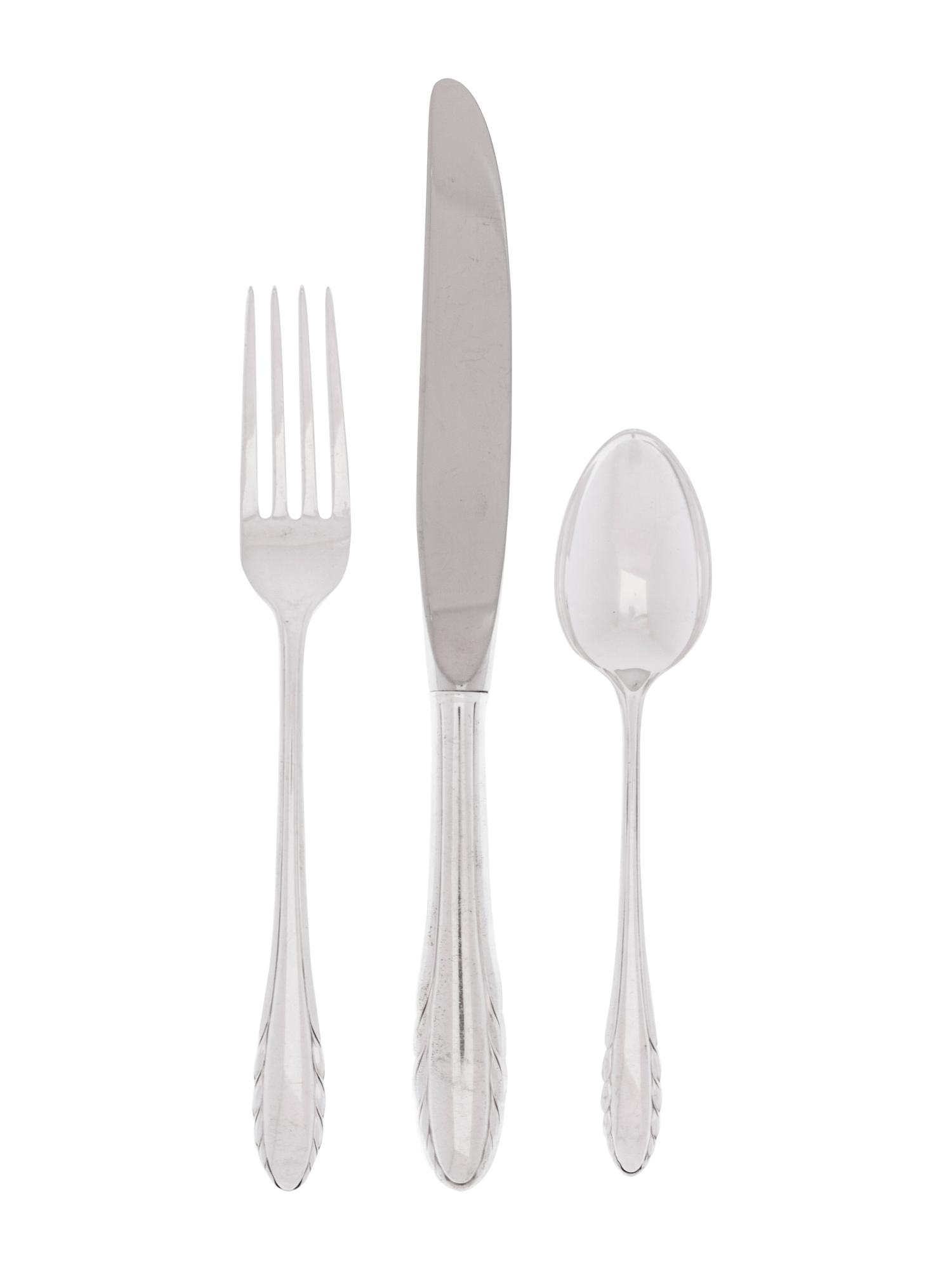 An American Silver Flatware Service