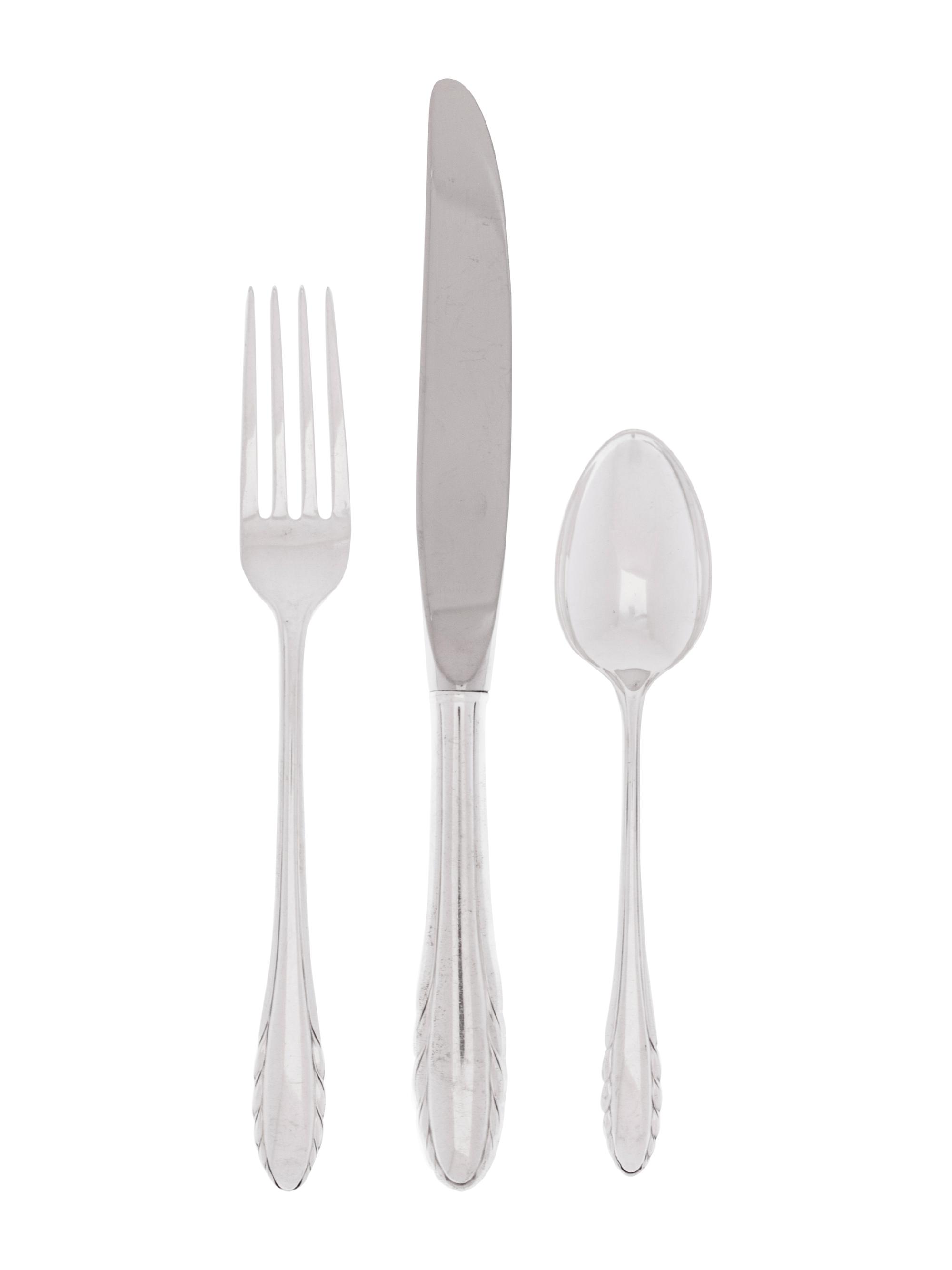 An American Silver Flatware Service