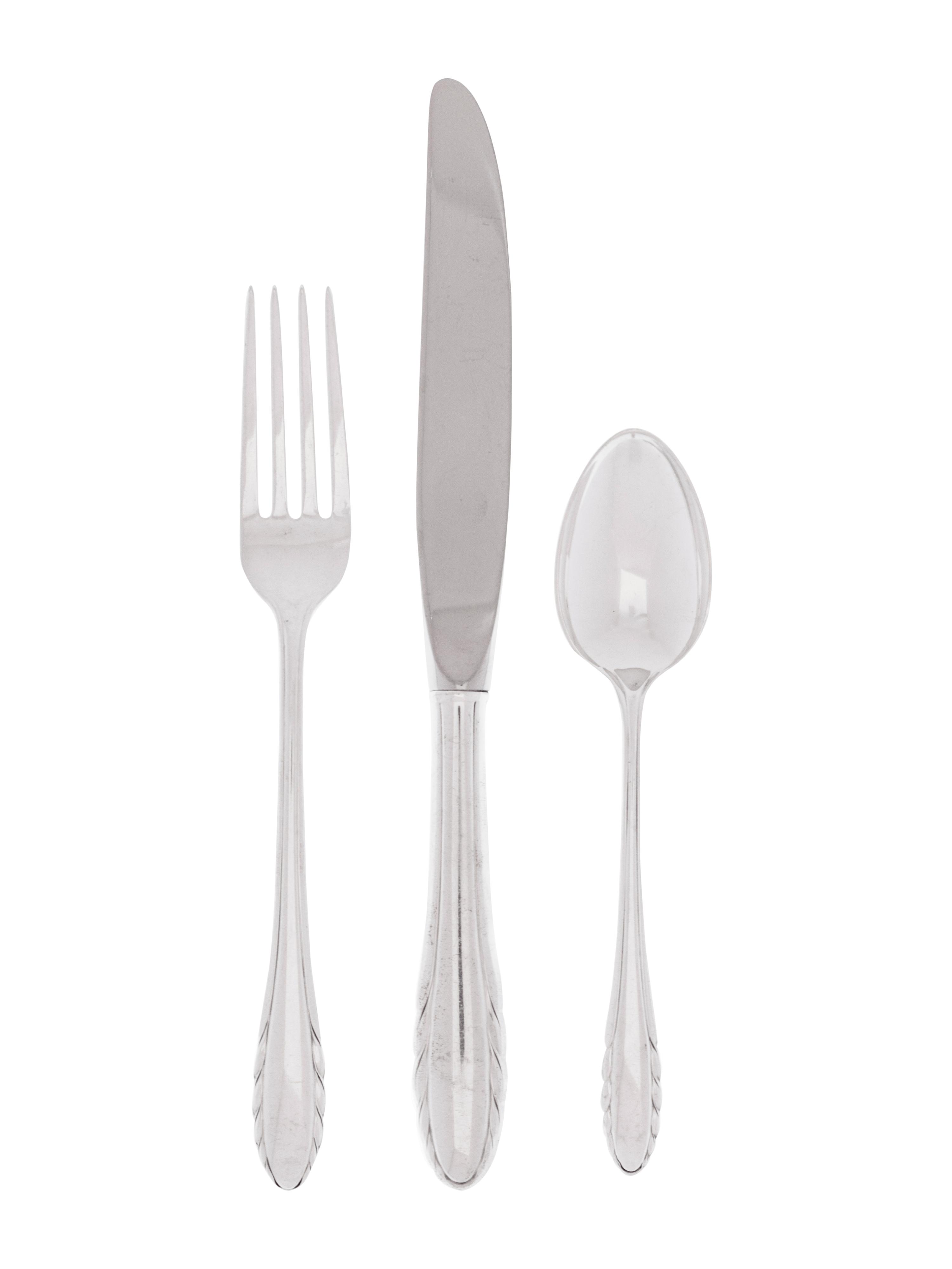 An American Silver Flatware Service