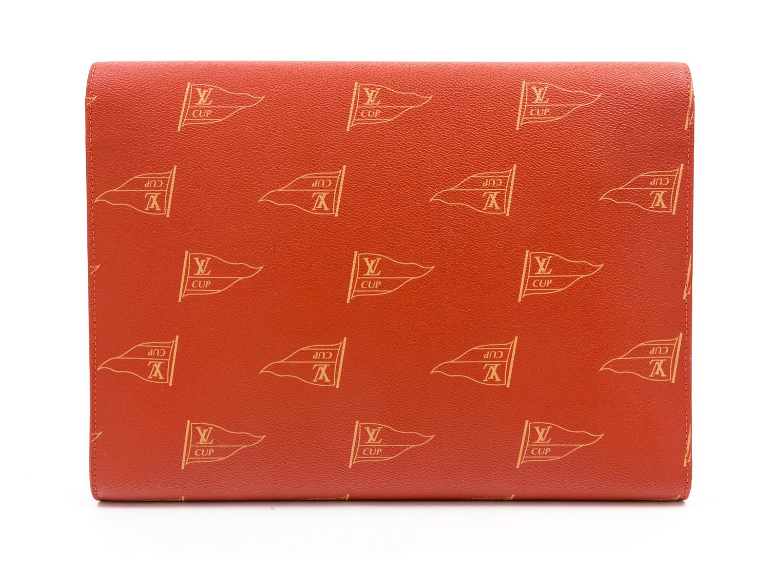 A Louis Vuitton Limited Edition The Americas Cup Portfolio, 14" x 10.5" x 1.5".