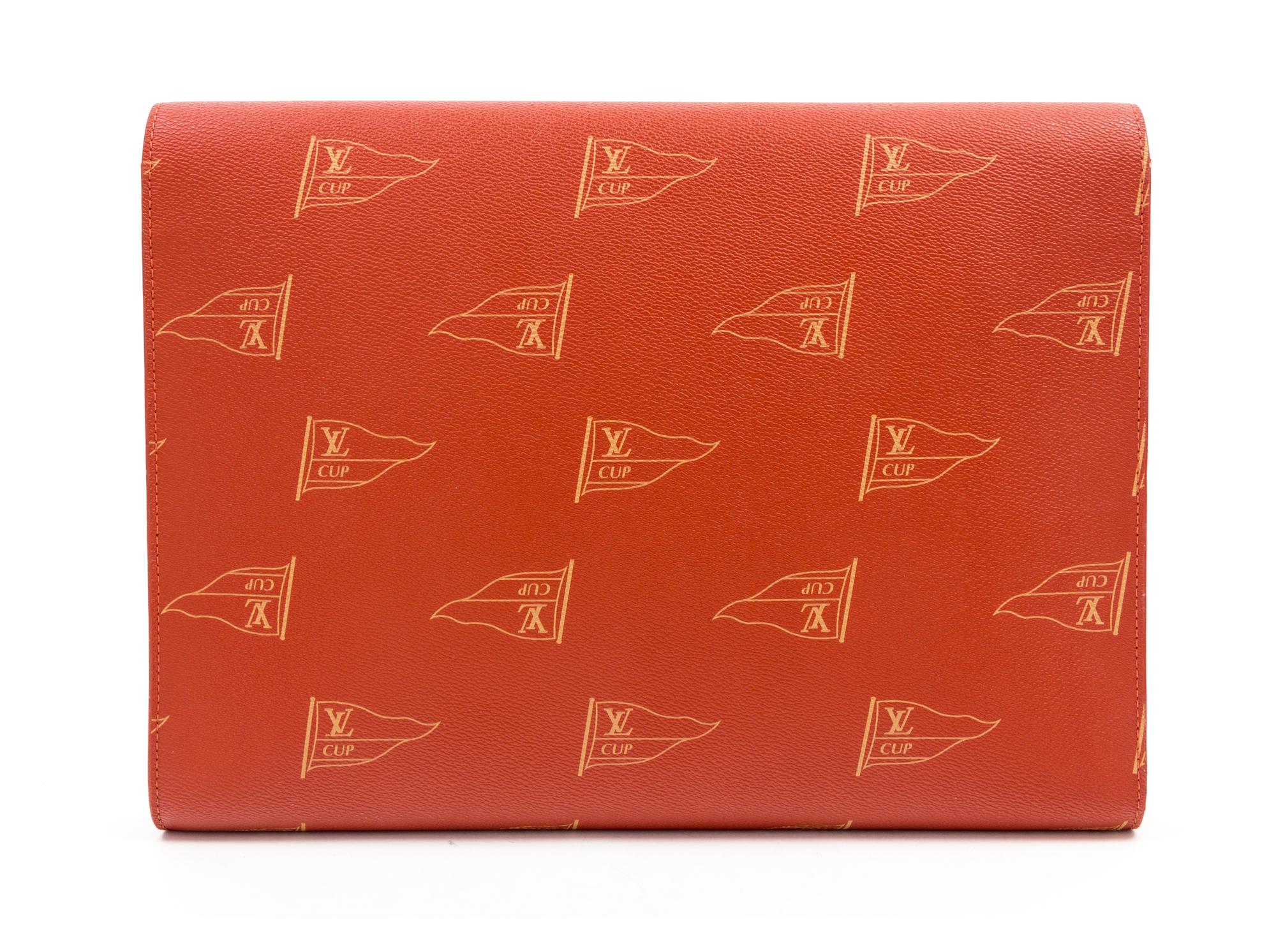 A Louis Vuitton Limited Edition The Americas Cup Portfolio, 14" x 10.5" x 1.5".