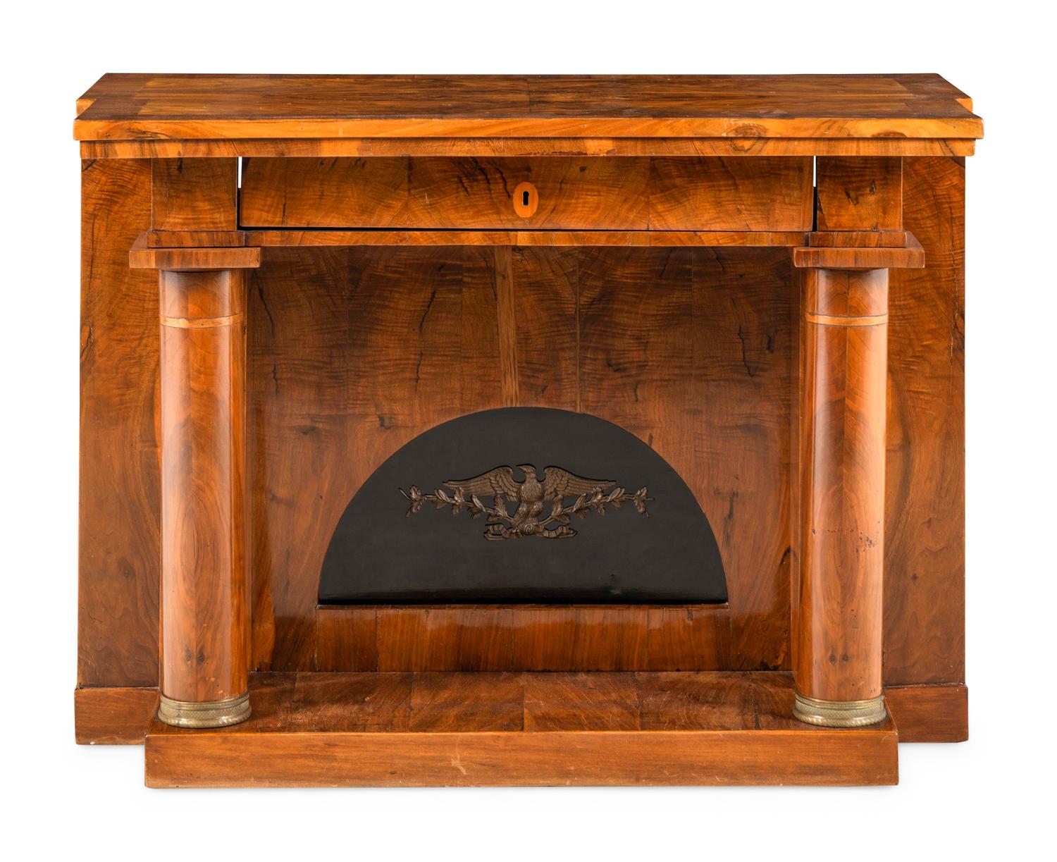 A North German Neoclassical Walnut Console Table
