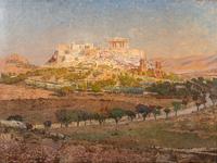 The Acropolis From the Altar of Zeus , c. 1900-01