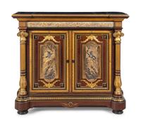 A Gilt Bronze Mounted Marble-Top Sideboard