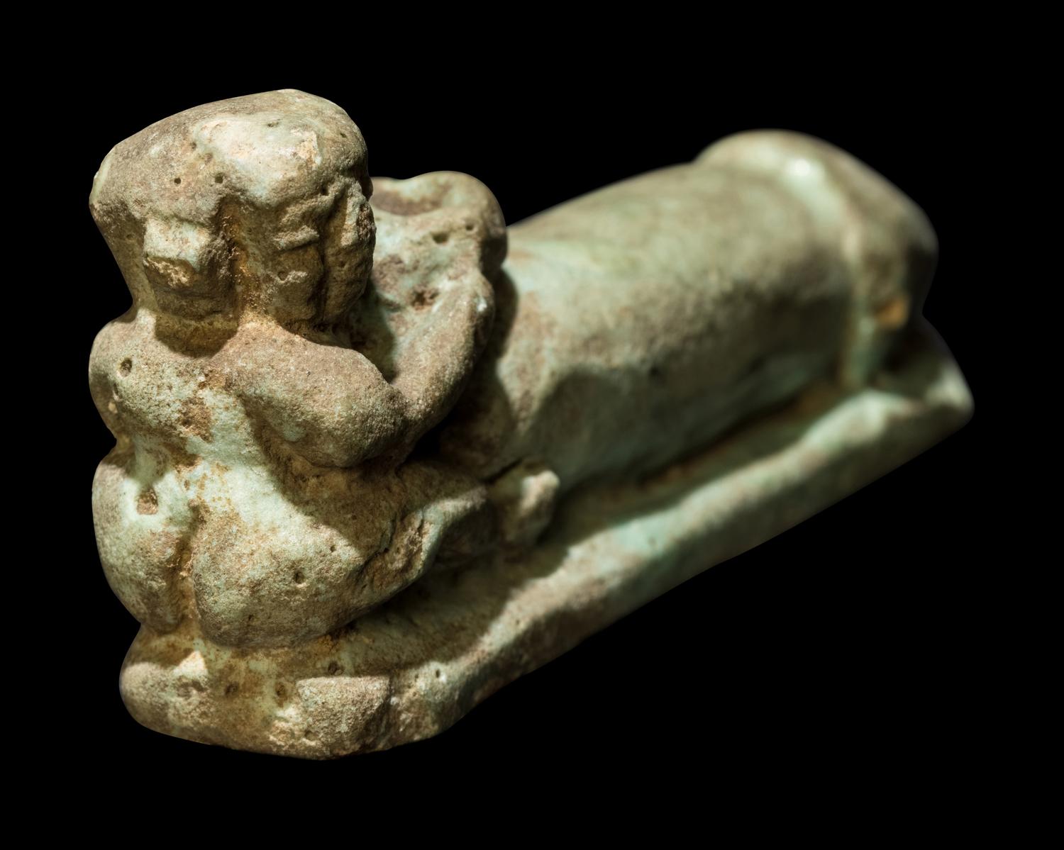 An Egyptian Faience Eroticon