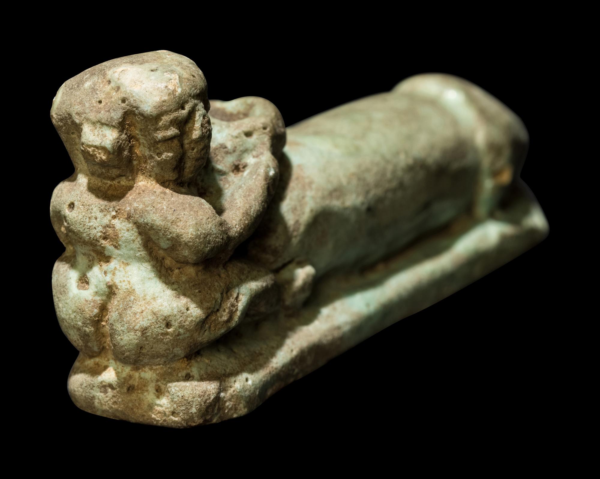 An Egyptian Faience Eroticon