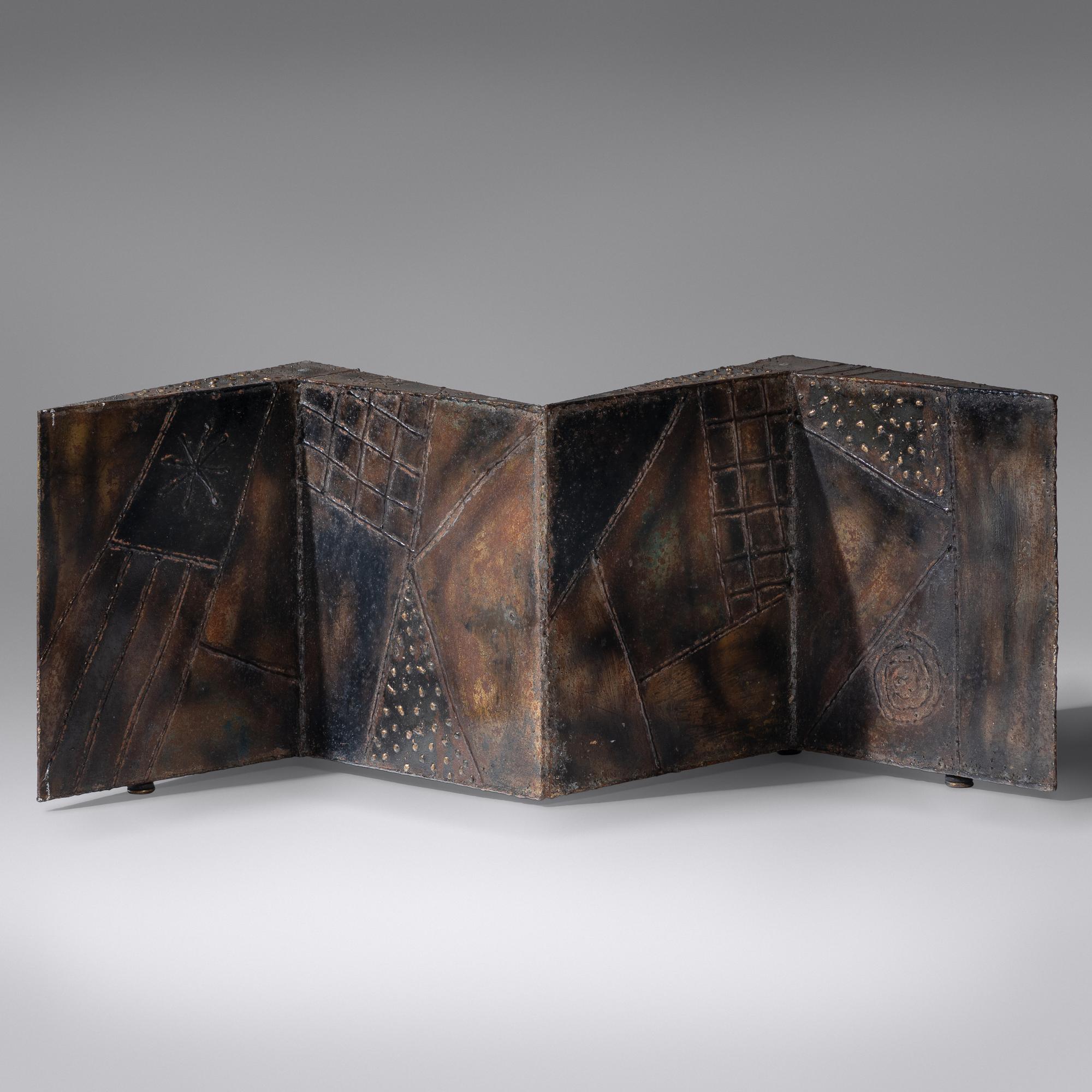 Zig-Zag coffee table, model PE11, 1970 Directional, USA