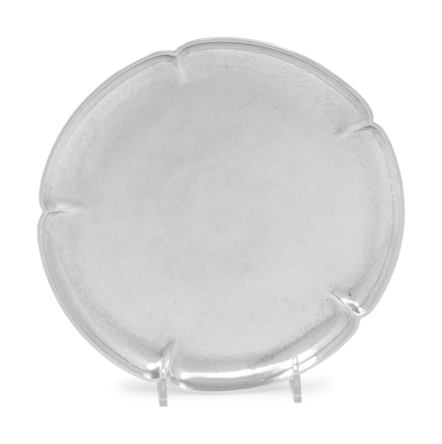 A Matthias W. Hanck Arts & Crafts Silver Tray