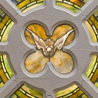 Tiffany Studios (American, active 1878-1932) Rose Window for St. Paul's Presbyterian, Philadelphia, Pennsylvania, circa 1905