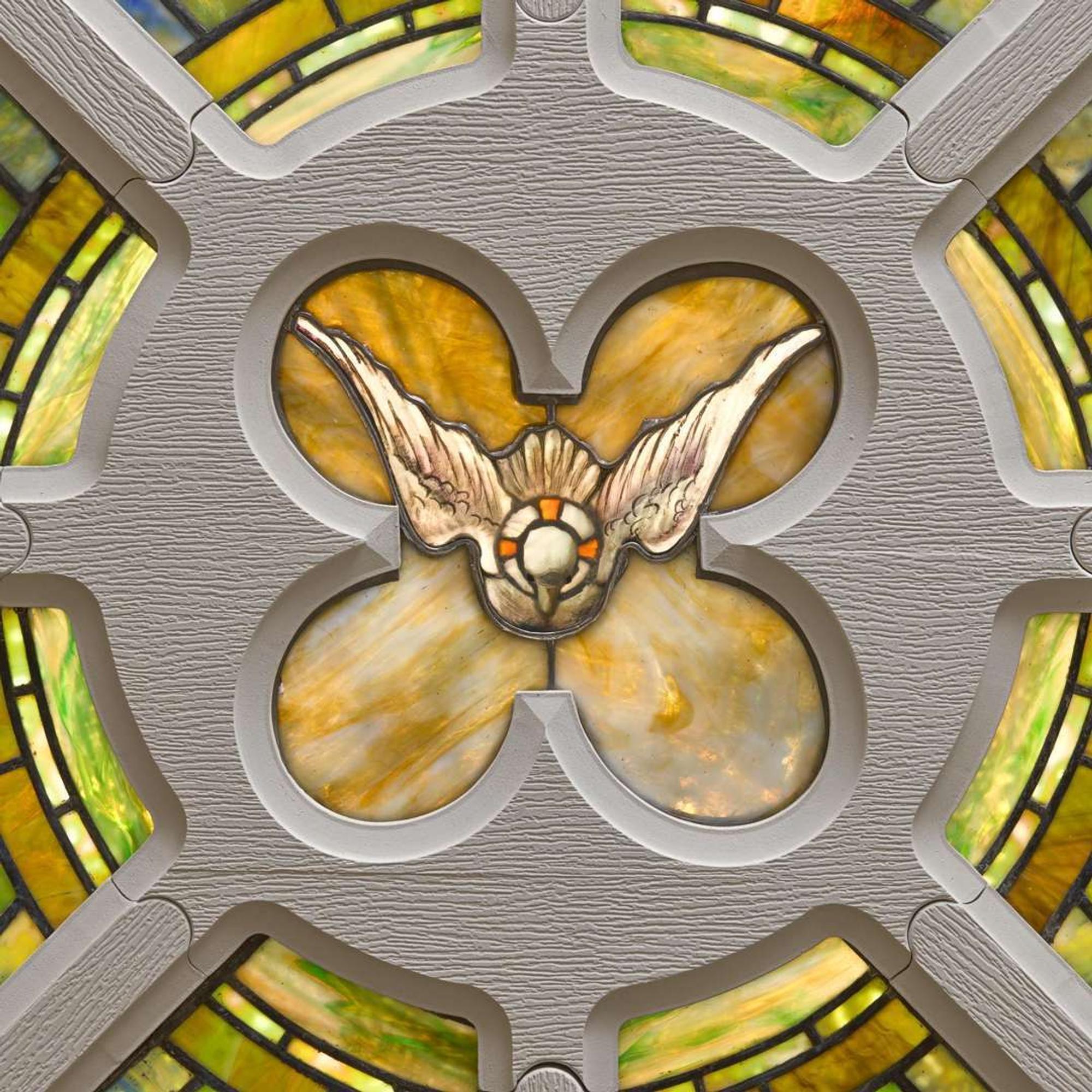 Tiffany Studios (American, active 1878-1932) Rose Window for St. Paul's Presbyterian, Philadelphia, Pennsylvania, circa 1905