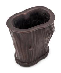 A Hardwood Brush Pot