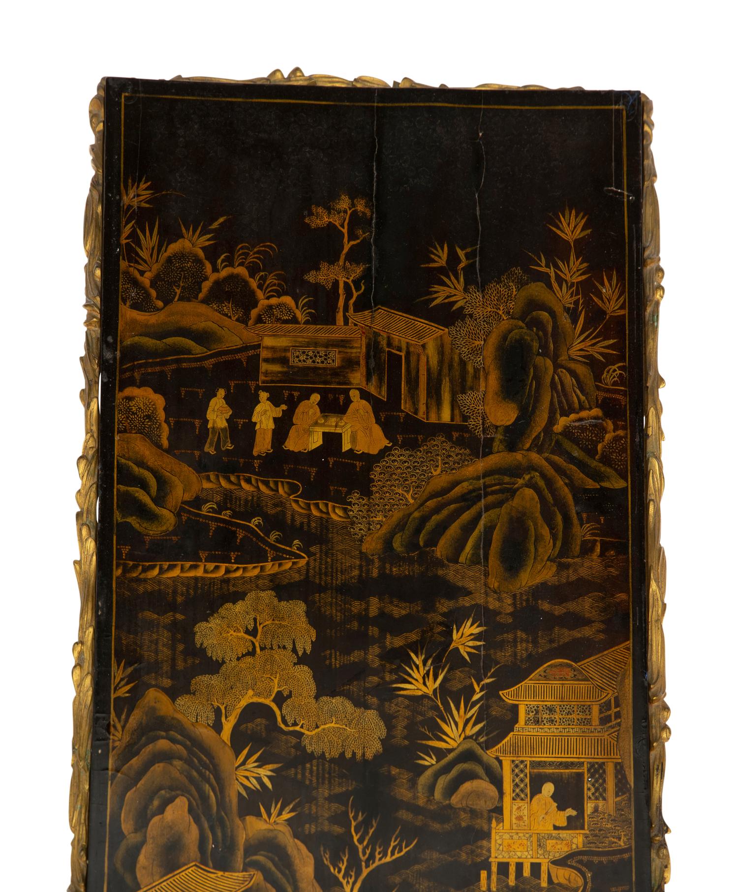 A French Gilt Bronze and Chinese Lacquer Cocktail Table