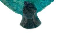 A Daum Pâte de Verre Paon Sculpture