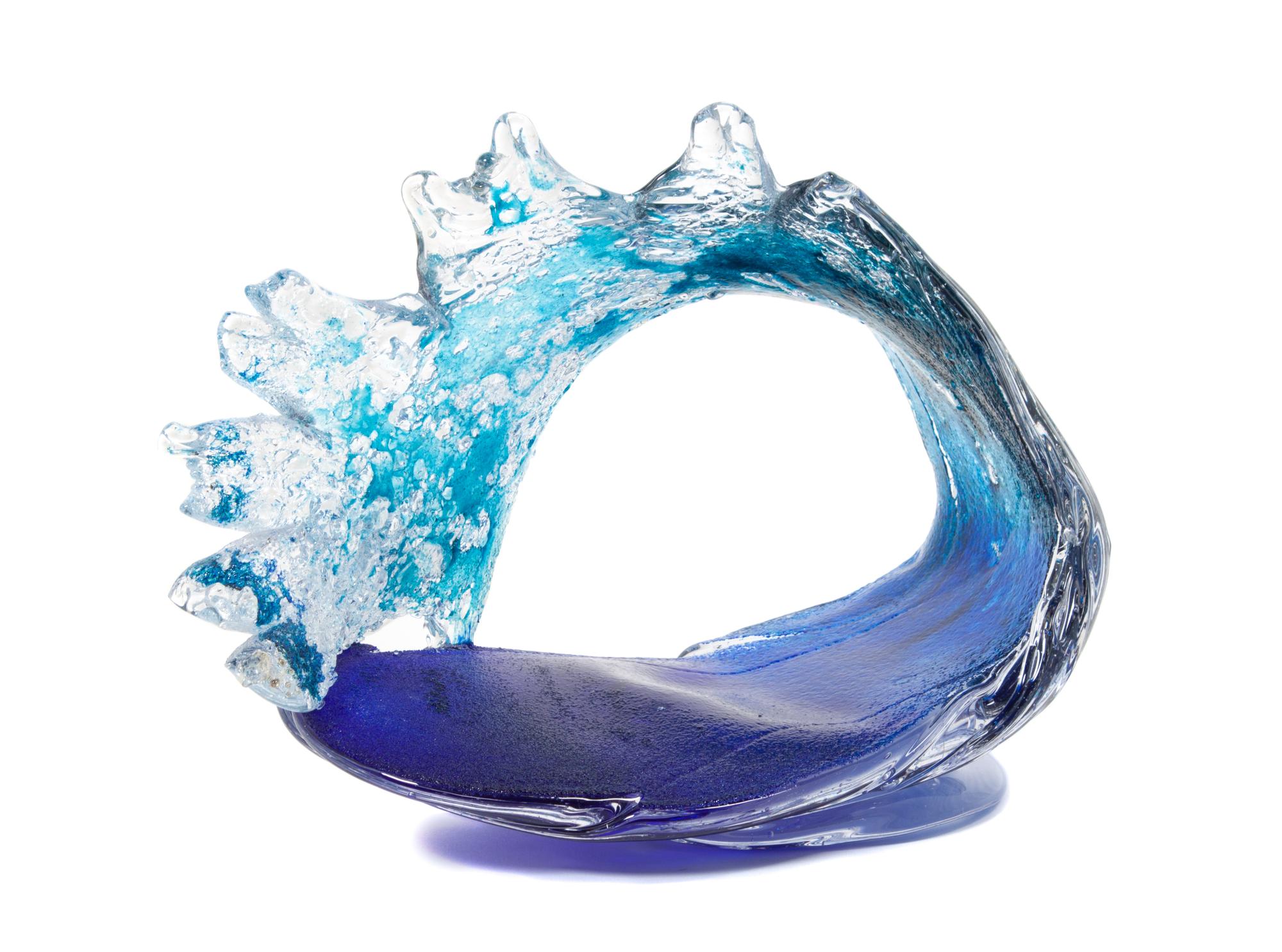 A Studio Glass Sculpture, Richard Glass Width 14 inches. — SECOND HALF 20TH CENTURY